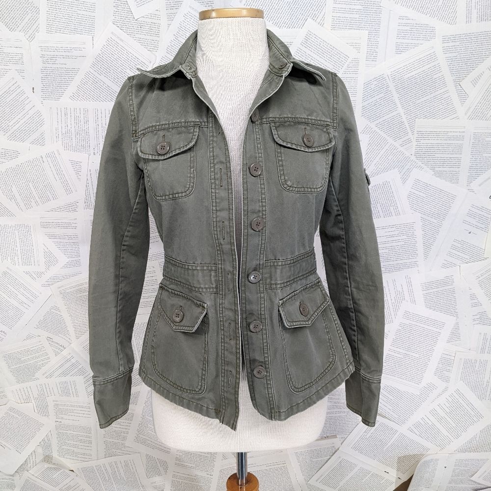 J. Crew Boyfriend Fatigue Military Field Jacket Small